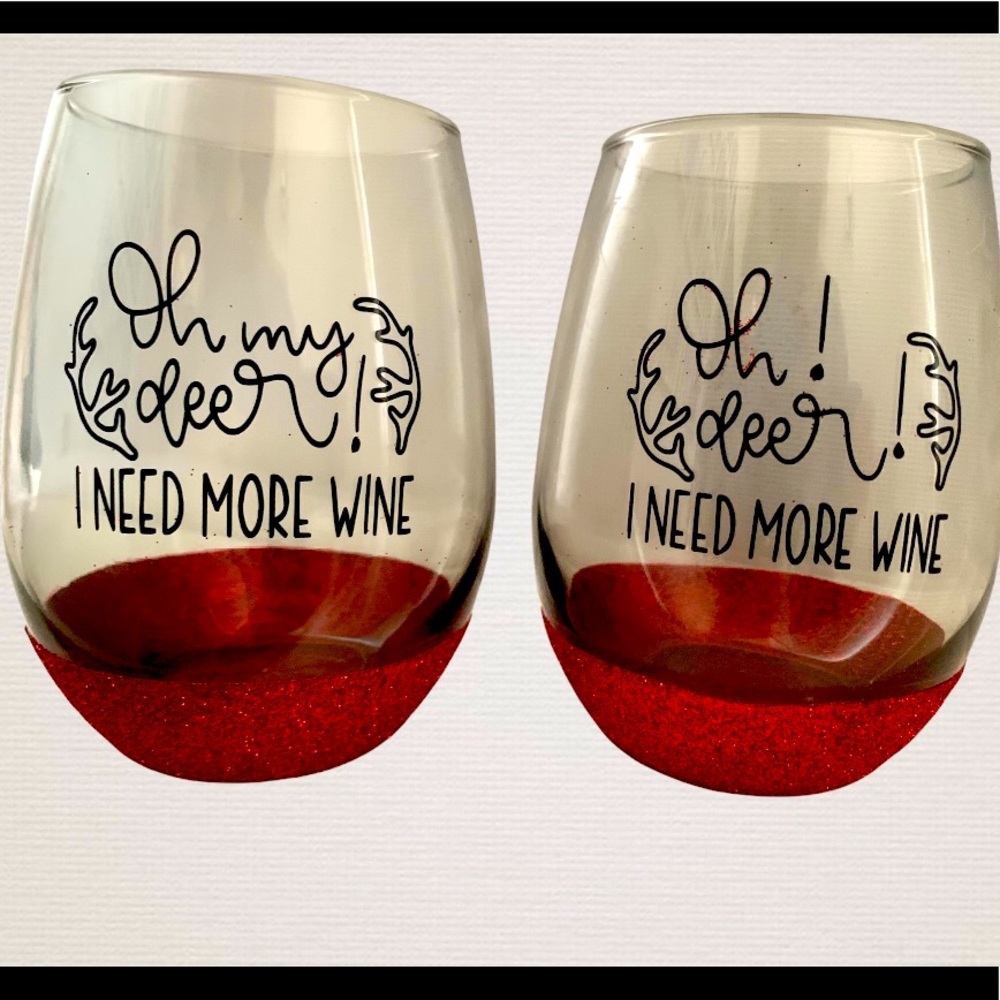 Oh My Deer I Need More Wine Glasses